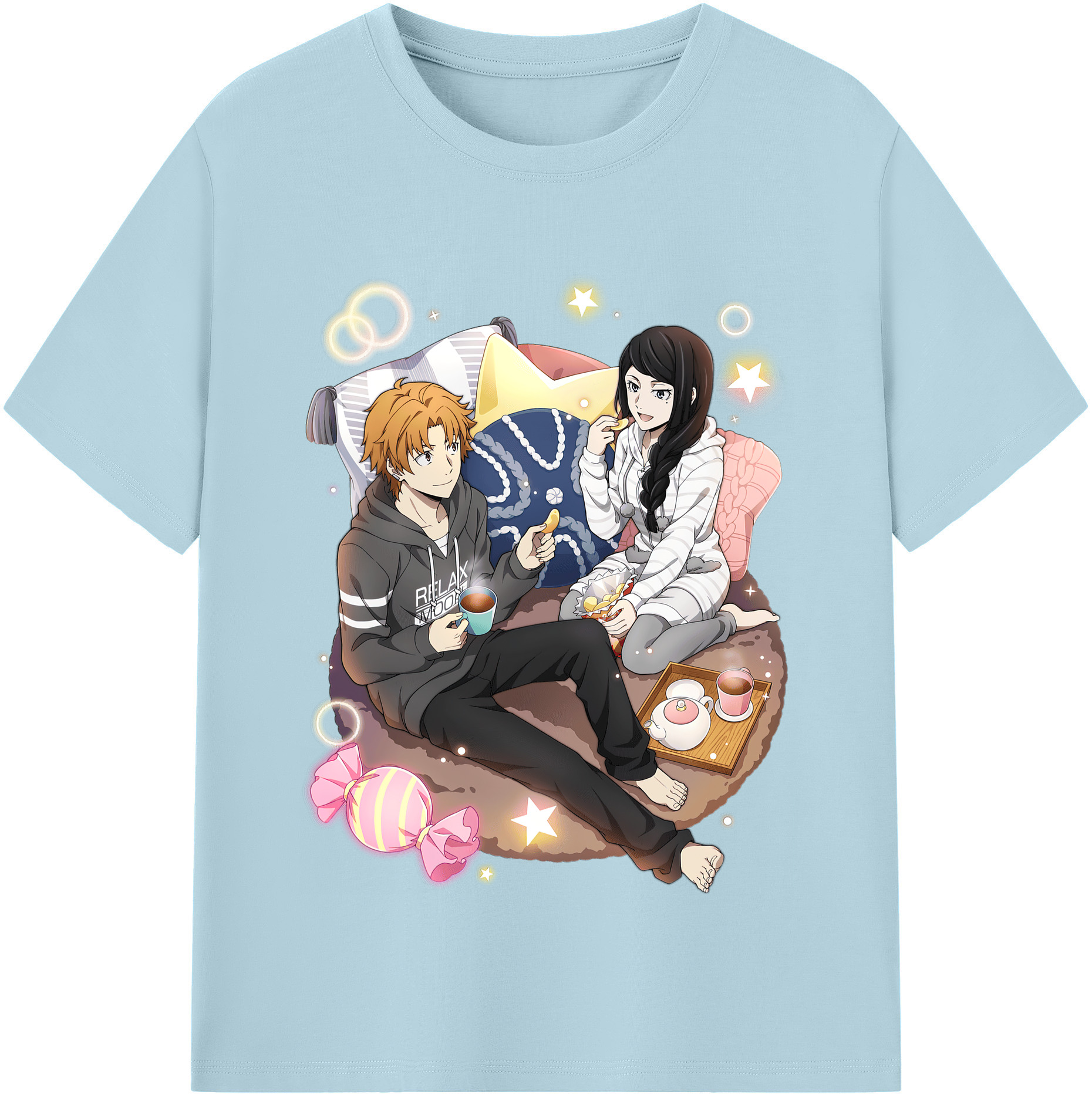 （画像用） 文豪ストレイドッグス Bungo Stray Dogs 綿100％半袖Tシャツ（フロントプリント）
